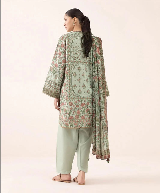 3Pcs Women's Unstitched Printed Suit
