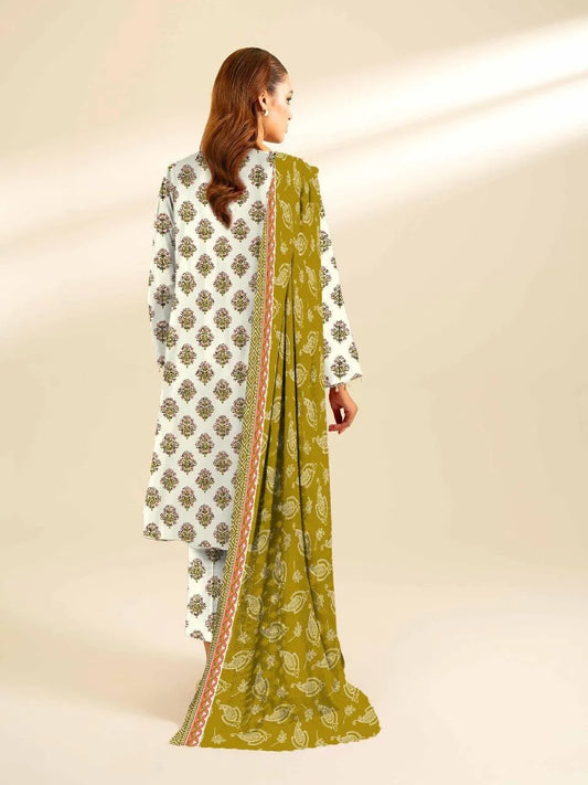 3Pcs Women's Unstitched Digital Print Suit