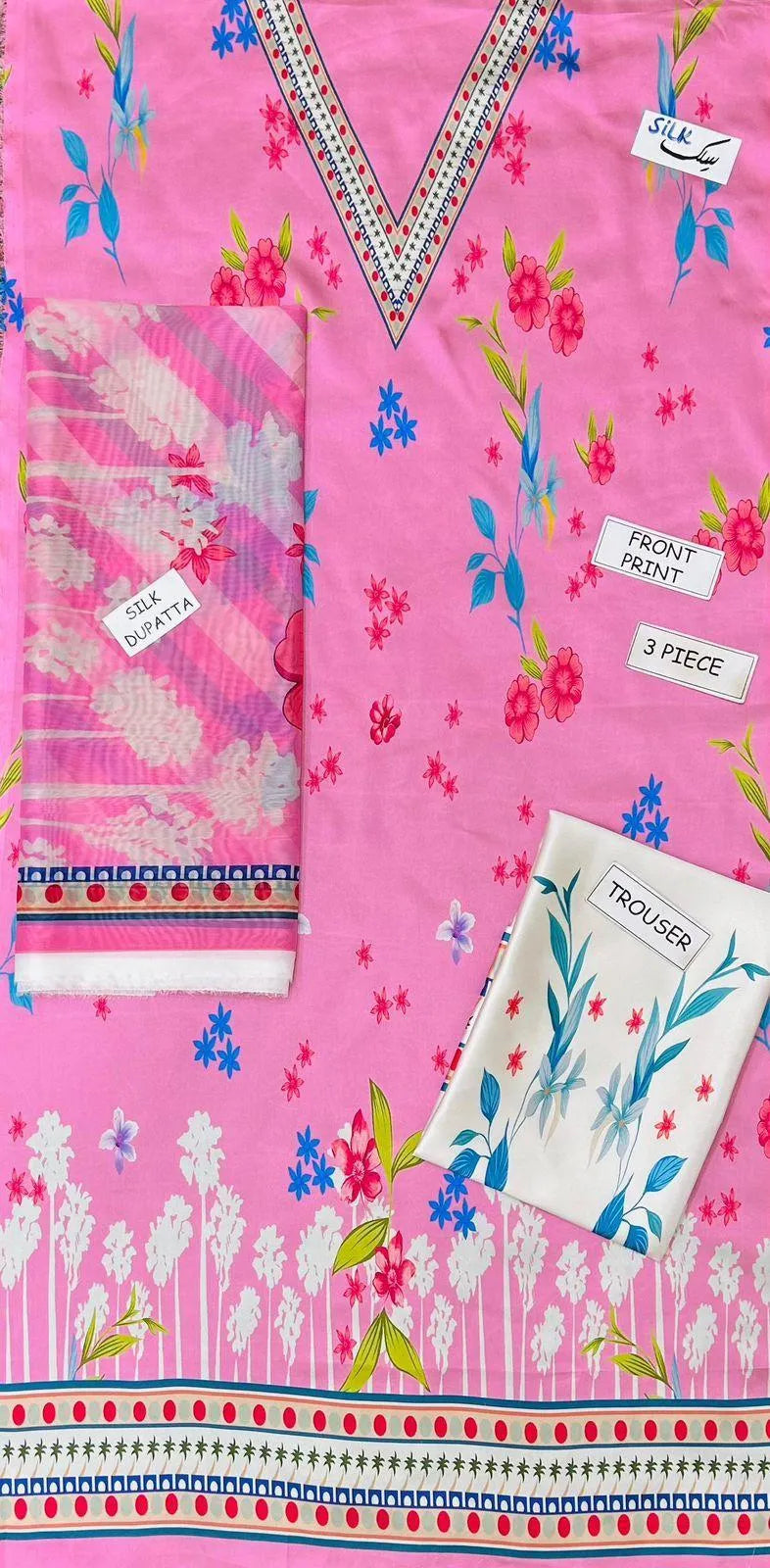 2pcs Women Stitched Printed Co-Ord Set