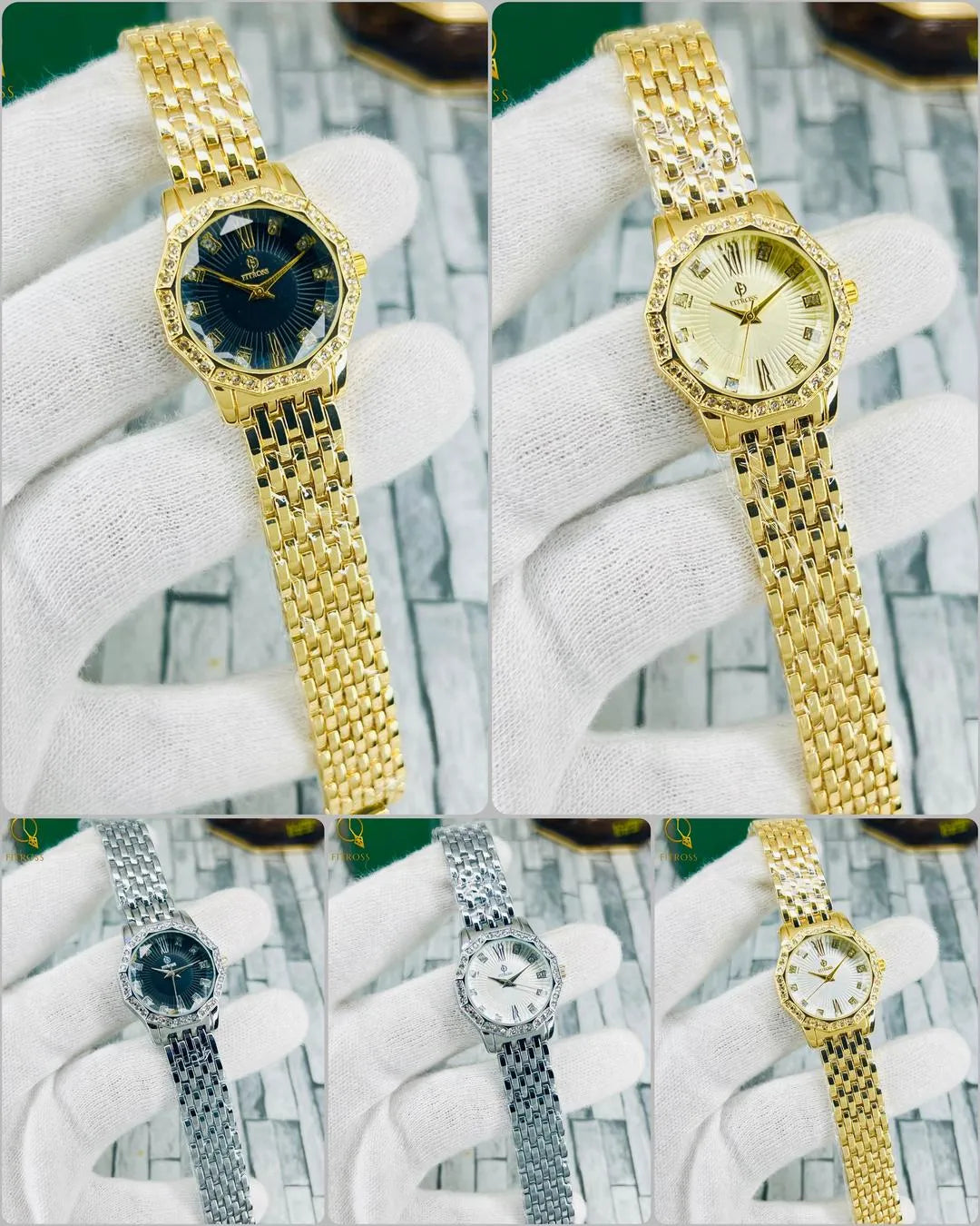 Women's Quartz Chain Strap Watch - 1Pc Water Resistant Elegance