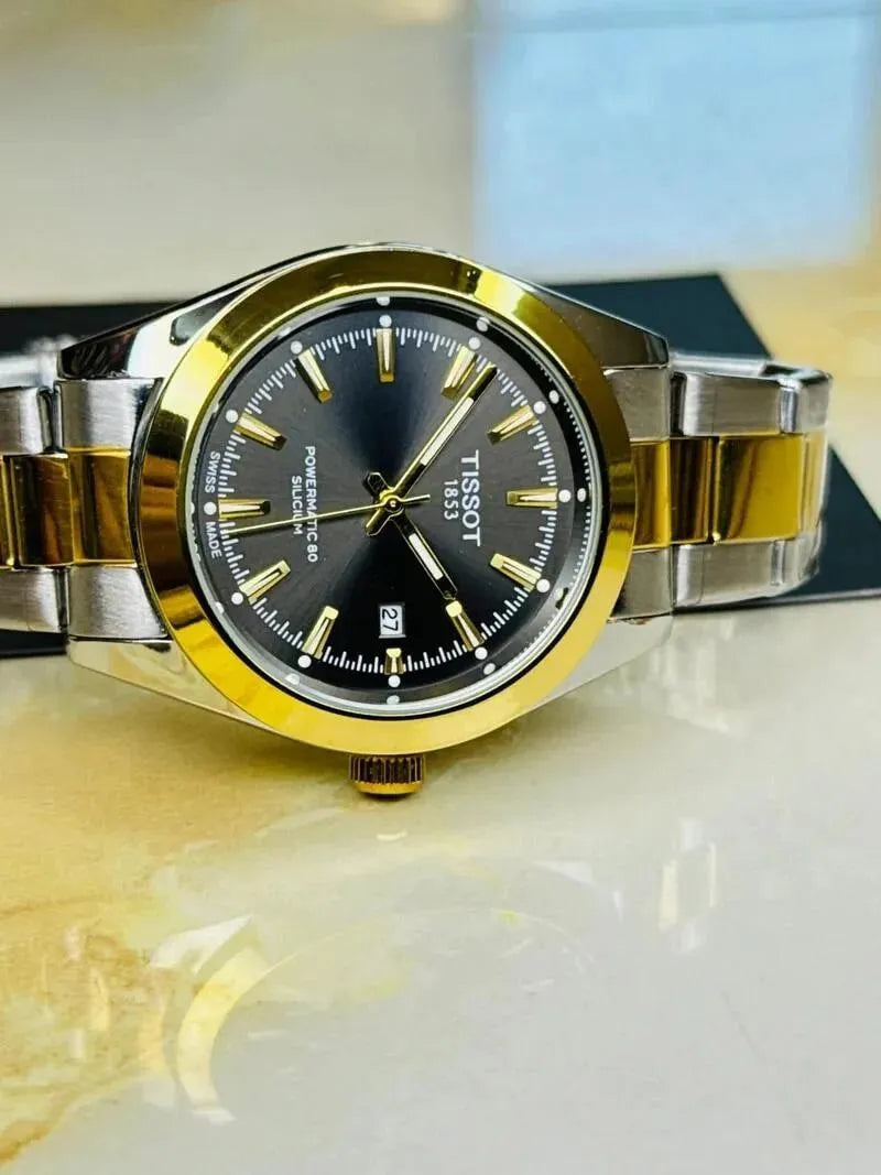 Men's Round Stainless Steel Chain Strap Watch - 1Pc with Modern Stylish Look