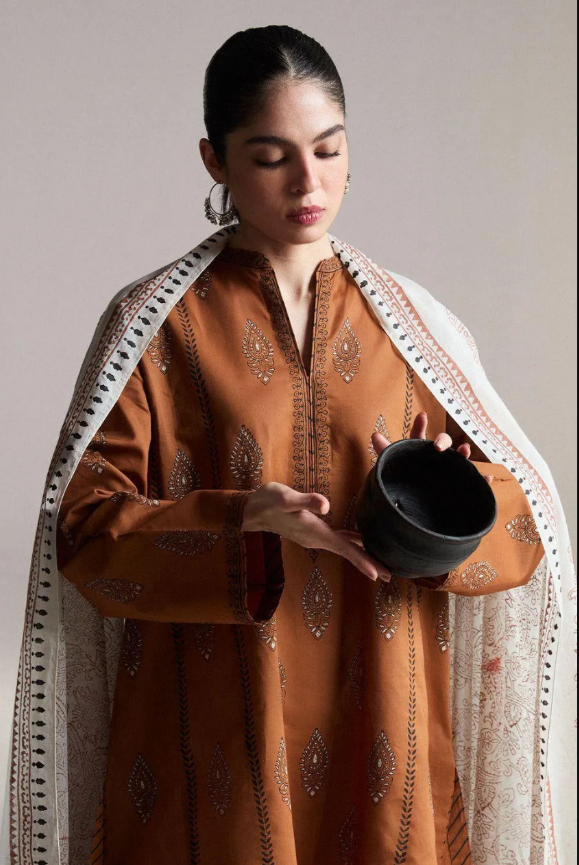 3pcs Women's Unstitched Embriodered Suit