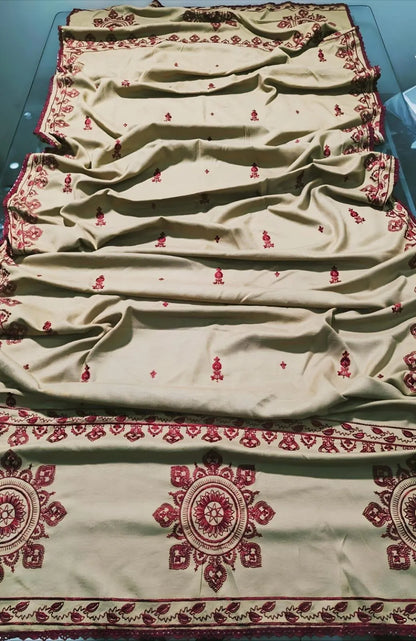 3Pcs Women's Unstitched Embriodered Suit