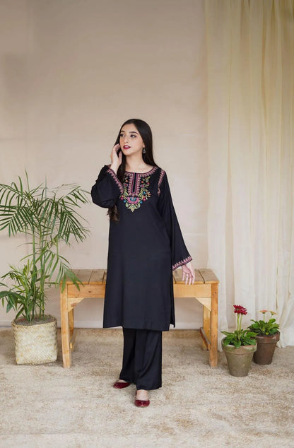 3Pcs Women's Unstitched Embriodered Suit