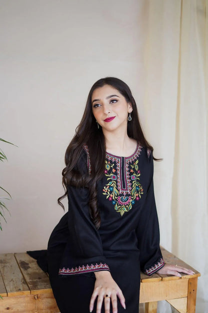 3Pcs Women's Unstitched Embriodered Suit