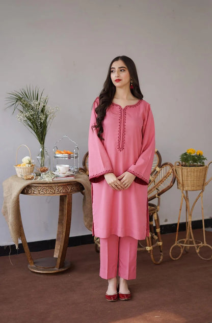 3Pcs Women's Unstitched Embriodered Suit