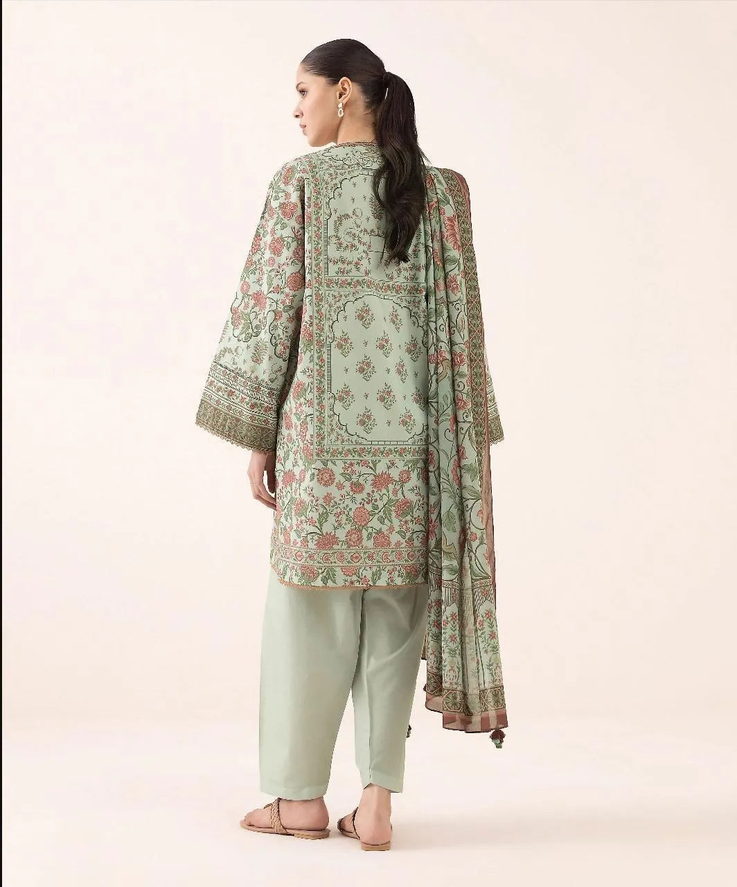 3Pcs Women's Unstitched Printed Suit