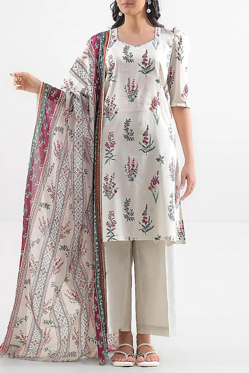3pcs Women's Unstitched Printed Suit