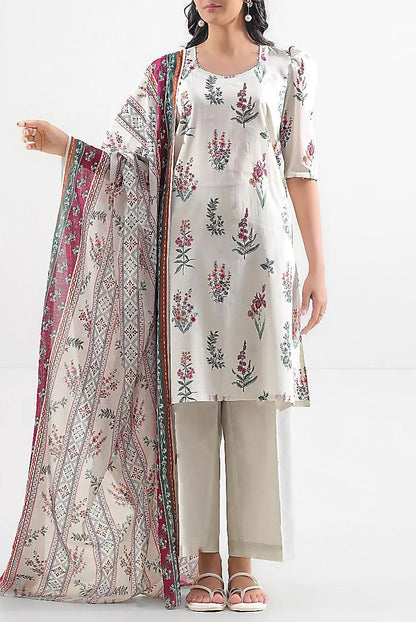 3pcs Women's Unstitched Printed Suit