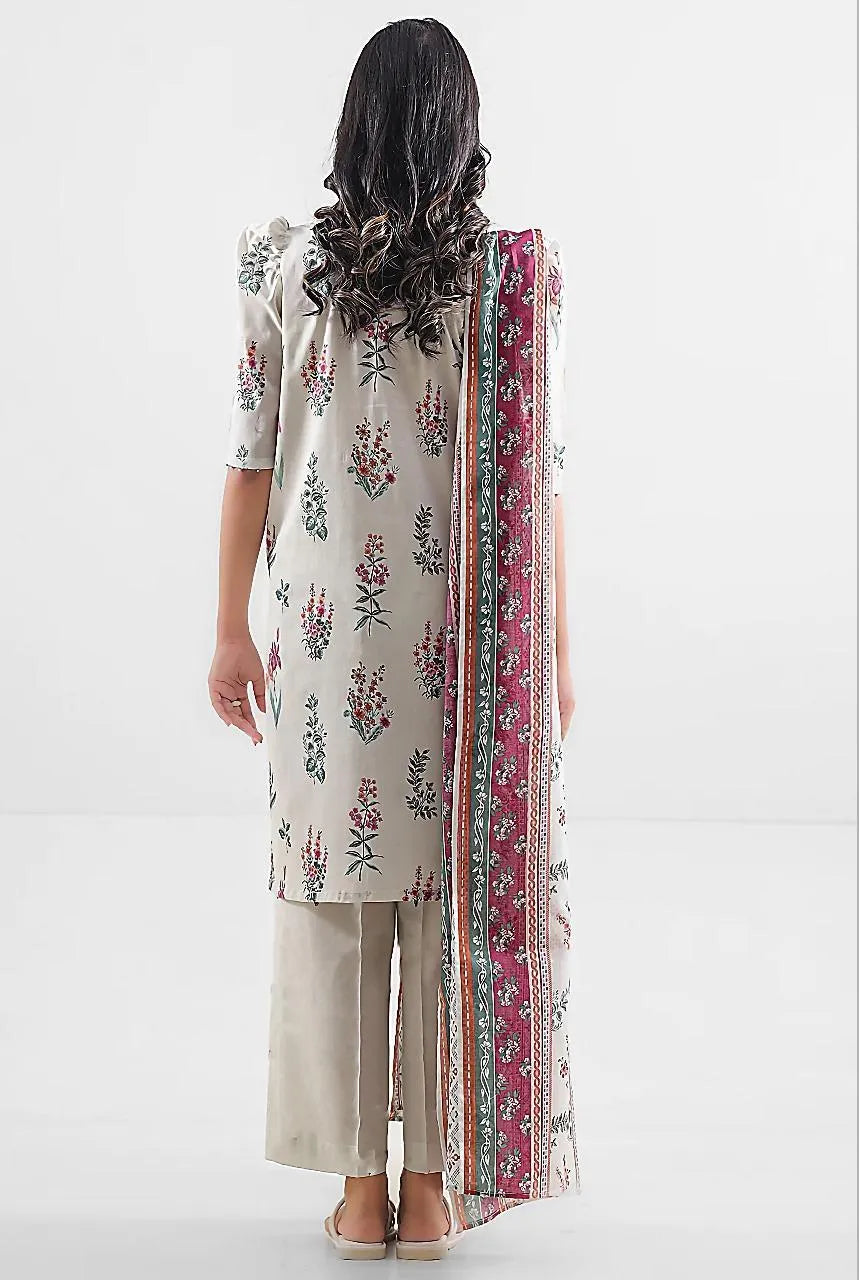 3pcs Women's Unstitched Printed Suit