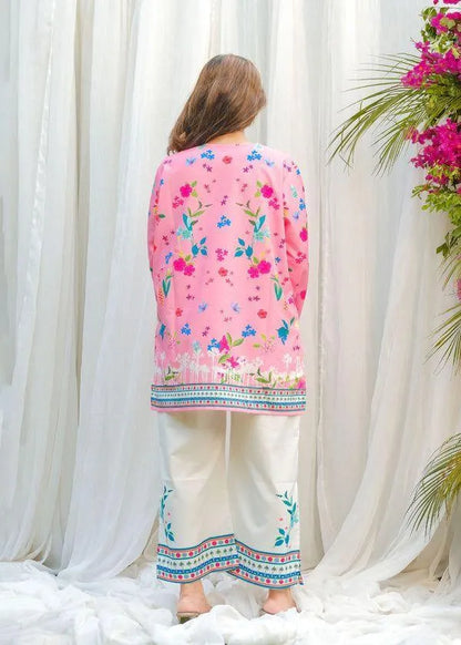 2pcs Women Stitched Printed Co-Ord Set