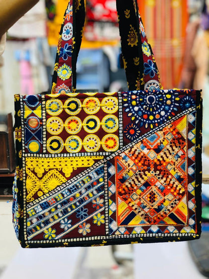 Multicolour Embriodered Women's Tote Bags