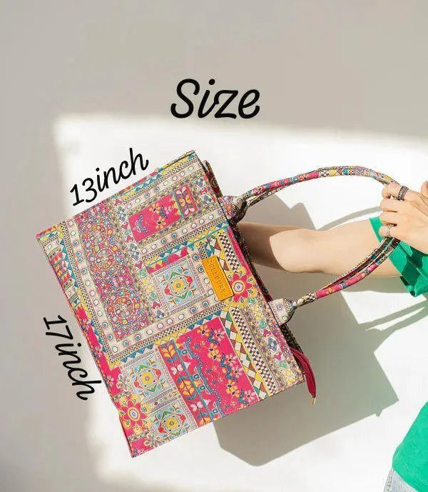 Girl's Canva Printed Tote Bags