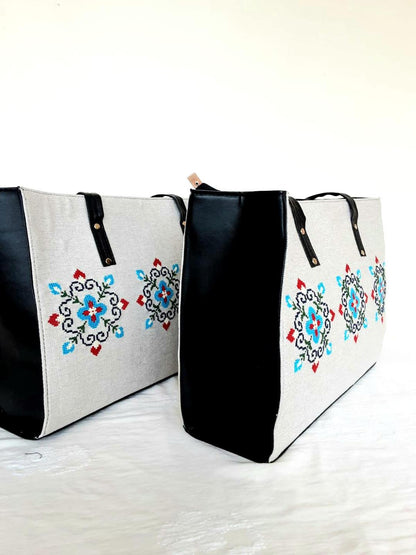 Girl's Cotton  Embriodered Shoulder Bag