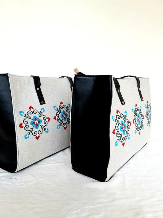 Girl's Cotton  Embriodered Shoulder Bag