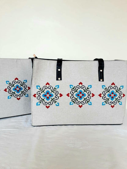 Girl's Cotton  Embriodered Shoulder Bag