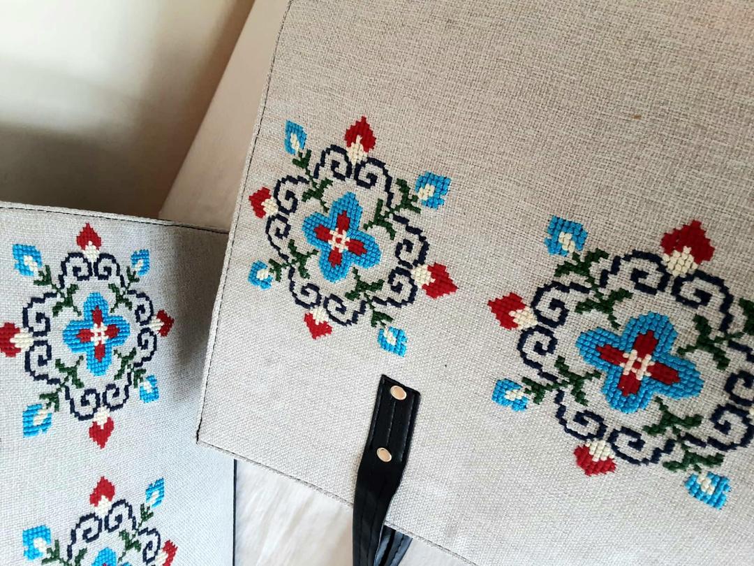 Girl's Cotton  Embriodered Shoulder Bag