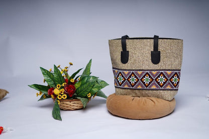 Girl's Jute Embriodered Shoulder Bag