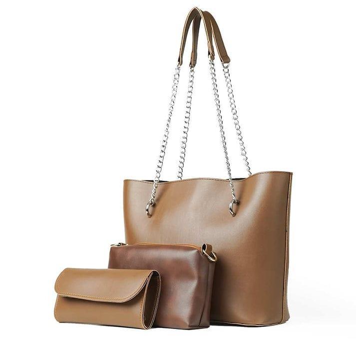 Girls PU Leather Hand Bag Set -3Pc Collection