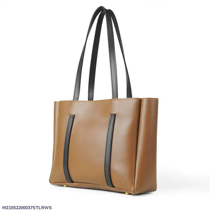 Girls PU Leather Plain Tote Bags