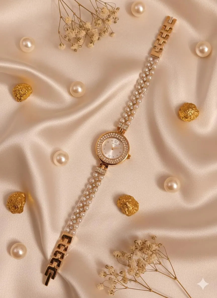 Stylish Women's Quartz Watch with chain strap