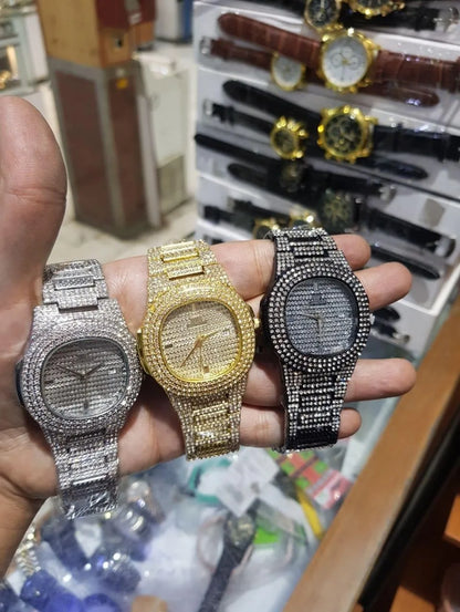 Men's Multicolour luxury Watch with Chain Strap