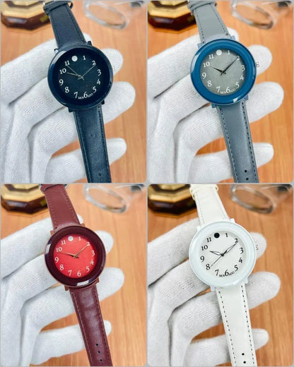 Stylish Men's Analog -1Pc Imported Leather Quality Strap - Perfect for all Ocassion