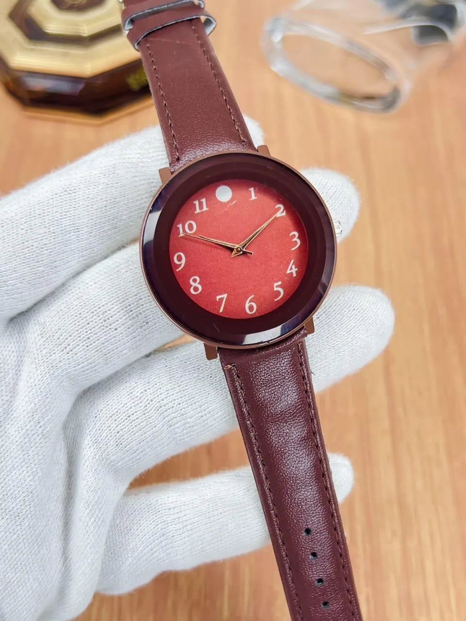 Stylish Men's Analog -1Pc Imported Leather Quality Strap - Perfect for all Ocassion