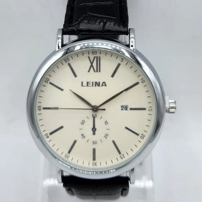 LEINA Classic Men's Quartz Analog Watch with Date Display