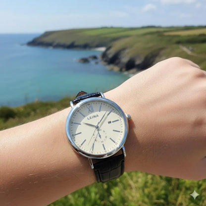 LEINA Classic Men's Quartz Analog Watch with Date Display