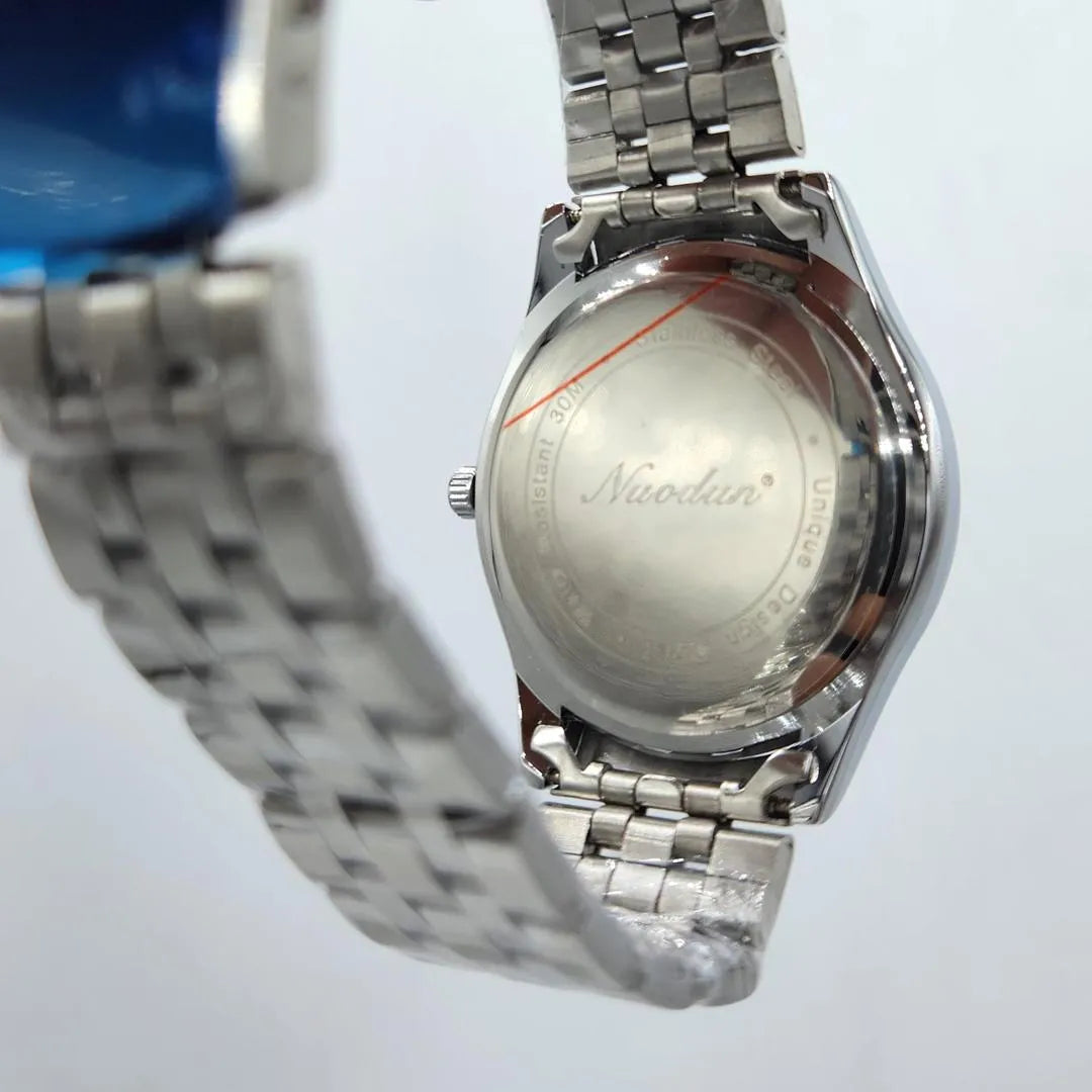 Nuodun Men's Classic Quartz Watch with Day- Date  Display -Stainless Steel