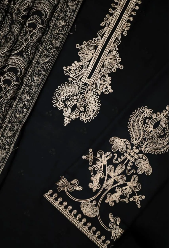 3pcs Women's Unstitched Embriodered Suit