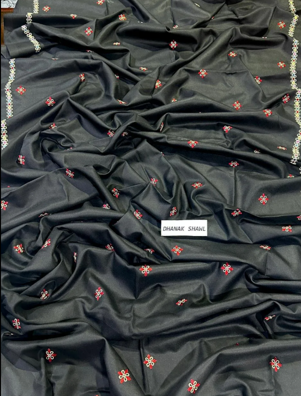 3Pcs Women's Embriodered Unstitched Suit