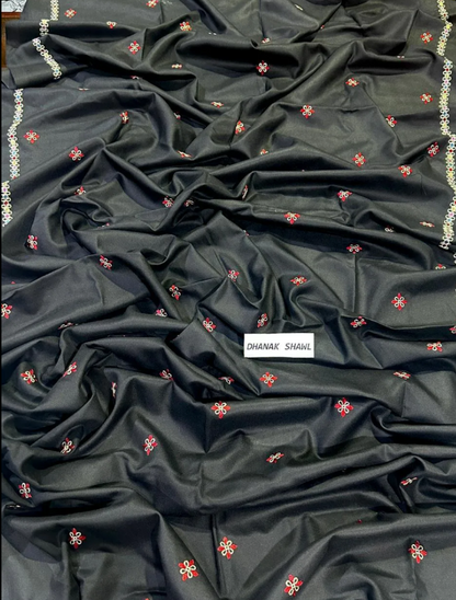 3Pcs Women's Embriodered Unstitched Suit